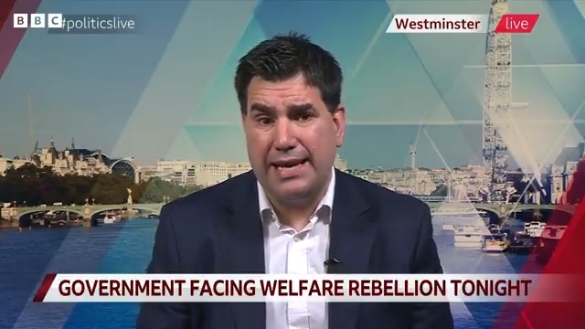 "None of us got into Labour politics in order to make disabled people poorer," Labour MP Richard Burgon tells #PoliticsLive People will "end up being defined by this vote... that will hang like an albatross around their necks", he adds Follow live: