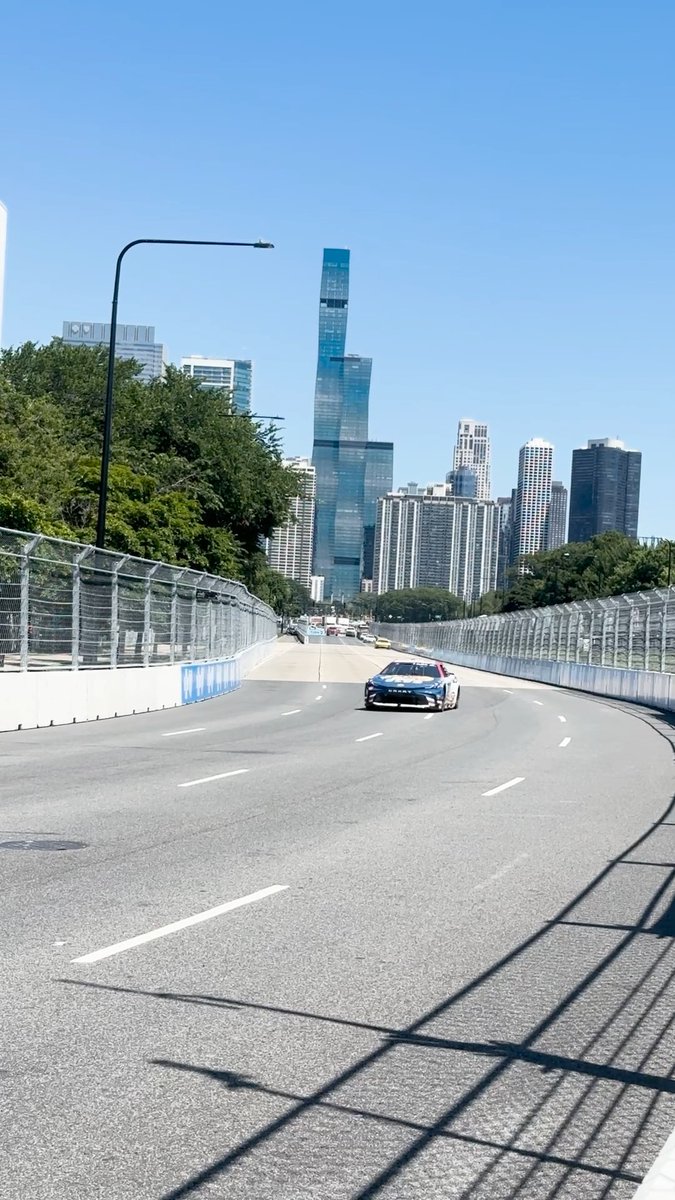 This incredible view returns this week. #NASCARChicago