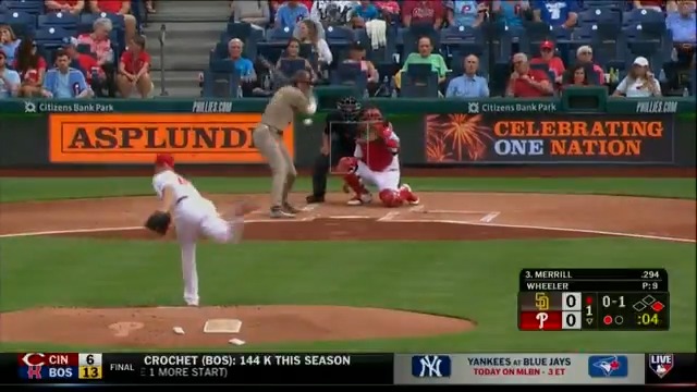 Zack Wheeler went eight scoreless innings with 10 K yesterday in a Phillies' victory 🔒 Chris Young highlights his at-bats against Jackson Merrill and how the talented pitcher outsmarted the youngster. #MLBCentral