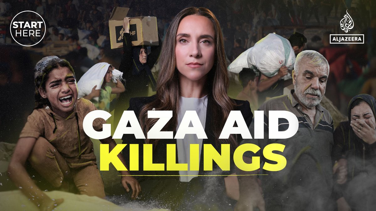 Hundreds of Palestinians have been shot dead while going to collect desperately-needed food from US-backed aid hubs in Gaza, according to local officials. #AJStartHere with Sandra Gathmann explains what’s been happening ⤵️