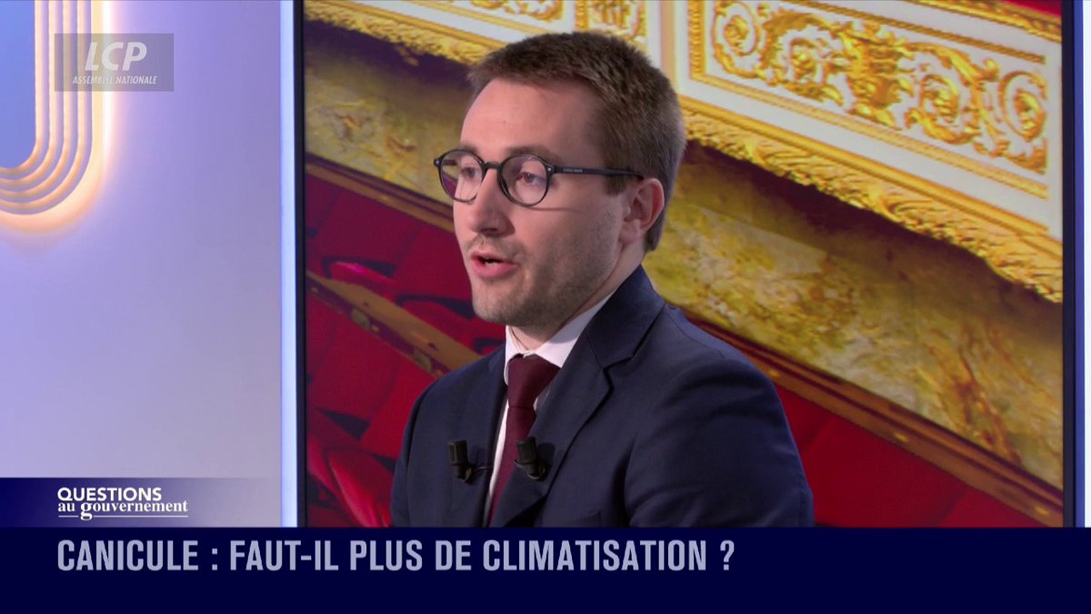 #Canicule : "Le problème qui va avec la climatisation c'est la consommation d'énergie", fait valoir Antoine Léaument 🇫🇷. "Ce sont des questions qui exigent une planification, du temps long, et malheureusement cela n'a pas été fait dans le passé". #DirectAN #QAG