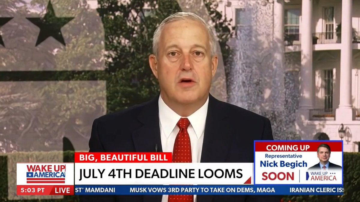 The One Big Beautiful Bill "represents the President's agenda in one bill, and we need to get it done." -RNC Michael Whatley