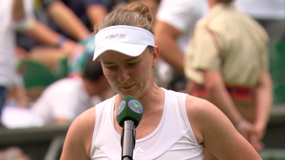 "First of all, big credit to her." Barbora Krejcikova is full of praise for 20-year-old Alexandra Eala following their three-set battle 👏 #Wimbledon