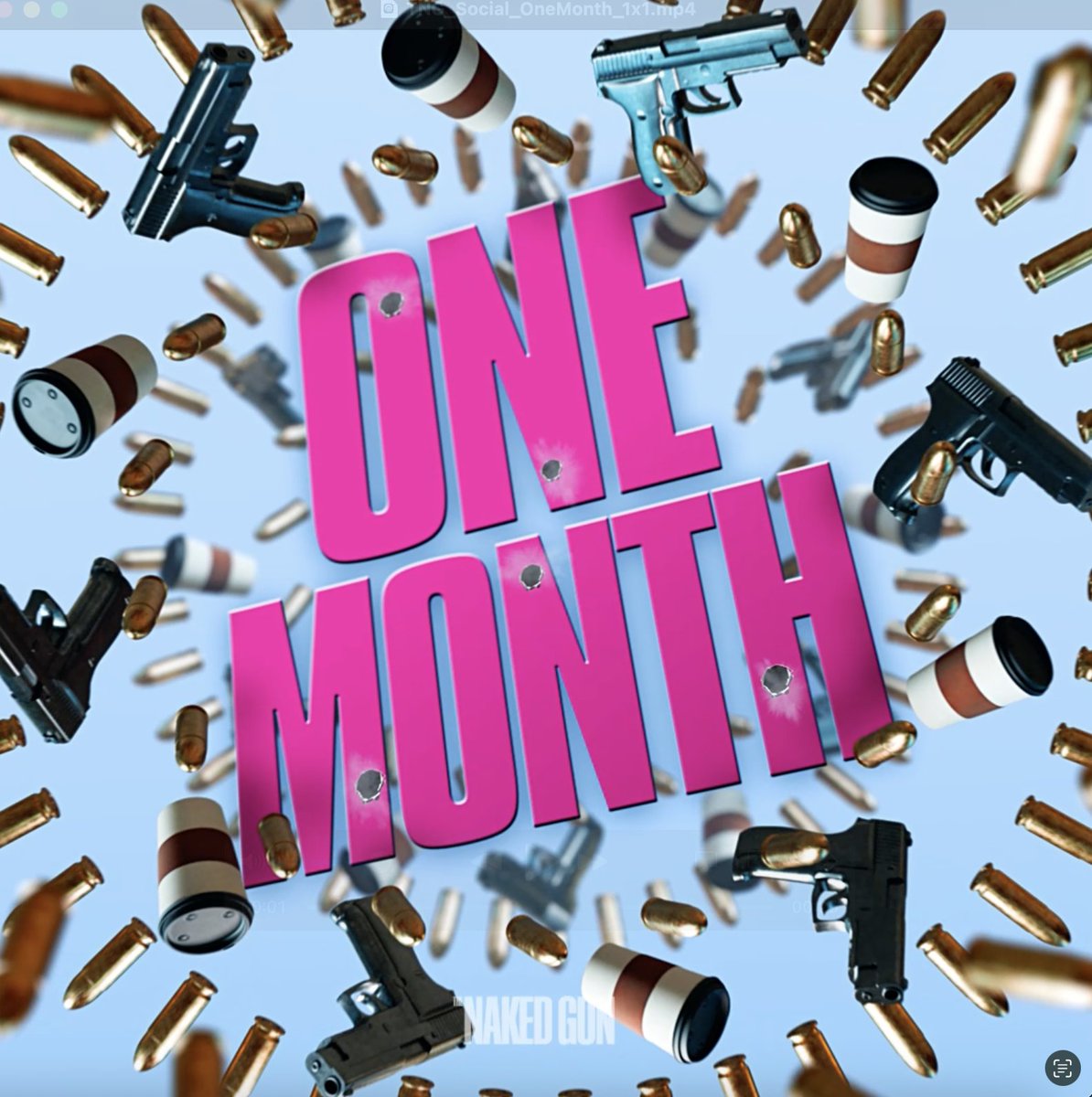 He’s about to be a BIG problem. #NakedGun is in theatres in ONE MONTH.