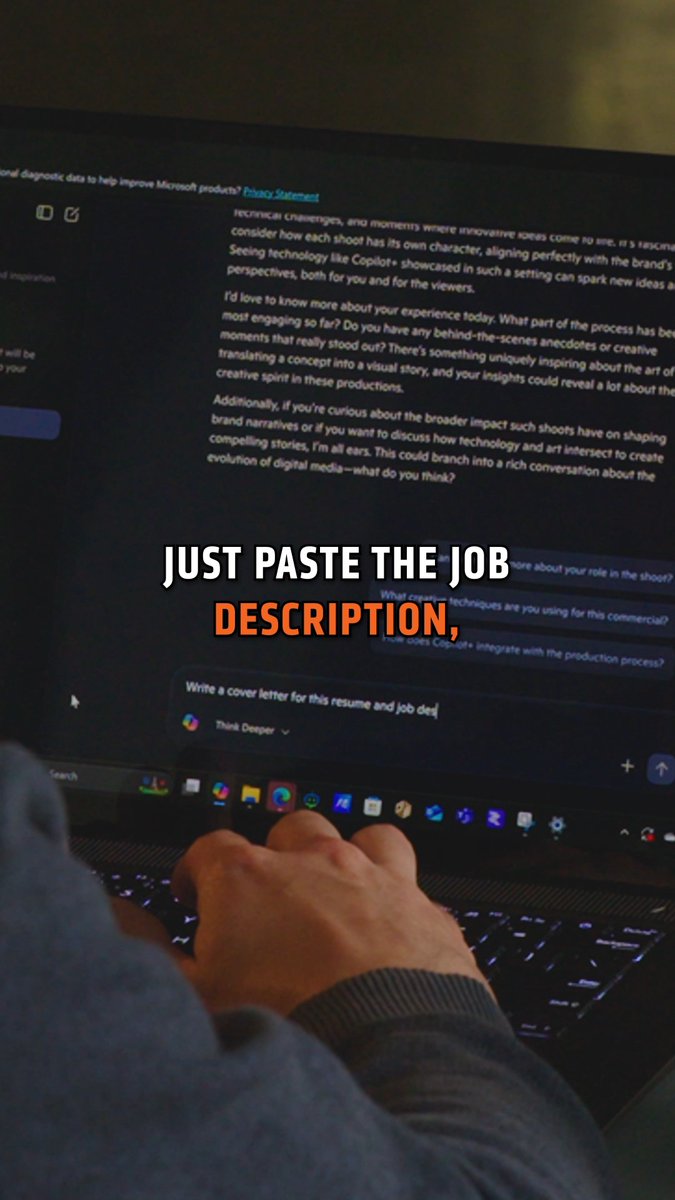 Job hunting hack: Let Copilot and Ryzen AI do the heavy lifting. 💪