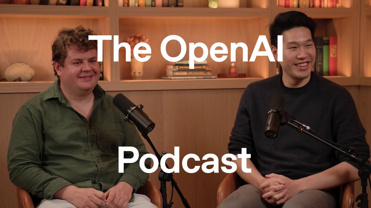 OpenAI Podcast Episode 2 is now live! Mark Chen and Nick Turley join @andrewmayne to pull back the curtain on the making of ChatGPT. They also get into how products are developed and what’s next for agentic coding and multimodal assistants.