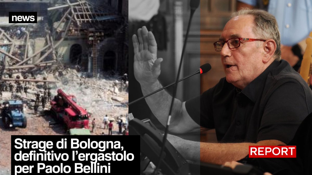 Strage di Bologna, definitivo l'ergastolo per Paolo Bellini, killer di 'Ndrangheta ed ex esponente di Avanguardia Nazionale, accusato di concorso nella strage di Bologna avvenuta il 2 agosto 1980. Rivedi l'inchiesta👇