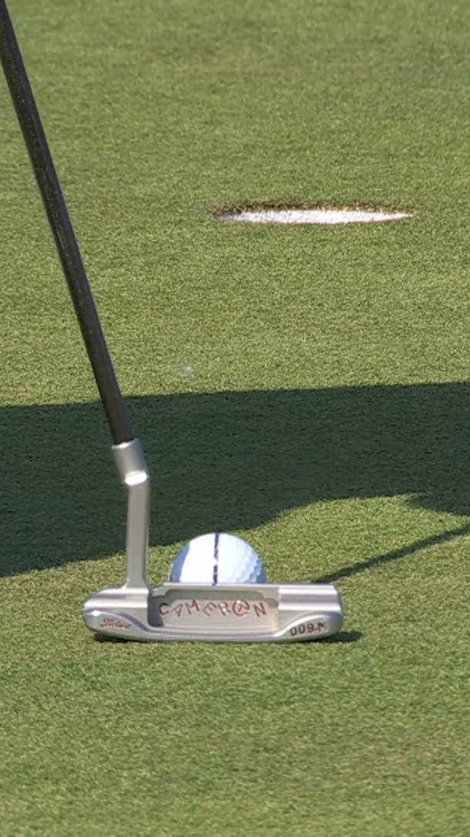 Fully committed to the line. Hear why Aldrich Potgieter marks his Pro V1x with a single, straight line, which he uses on almost every single putt he hits. Aldrich is among the 60% of Titleist golf ball players on the PGA TOUR that use an alignment aid on the greens. Explore our AIM Performance golf balls, which feature a tour-inspired alignment marking straight out of the sleeve: