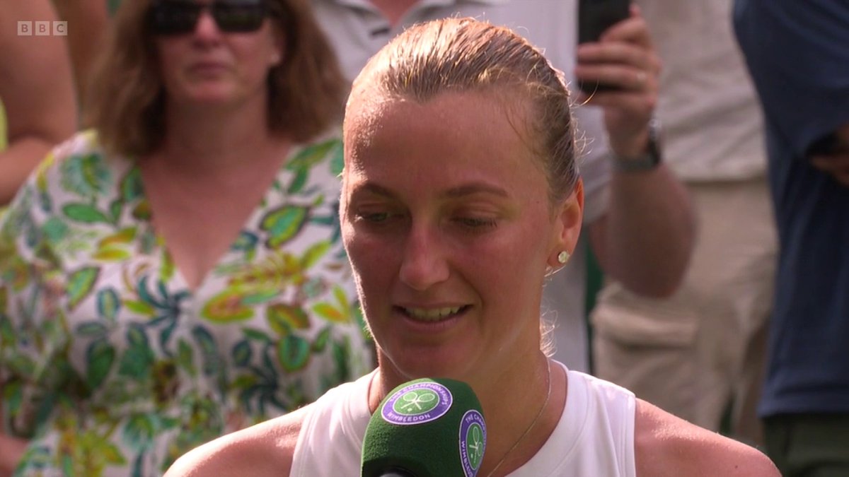 "I never dreamed of winning Wimbledon... and I won it twice" ๐๐ Petra Kvitova, signing off ๐ซก