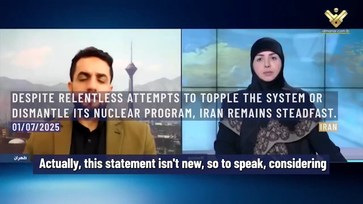 ⚡️⭕️ It is clear that Iran has kept the door open to diplomacy. However, at the same time, its red lines remain firmly in place—especially regarding its right to uranium enrichment and the development of its peaceful nuclear program. Iran. 1st of July, 2025.