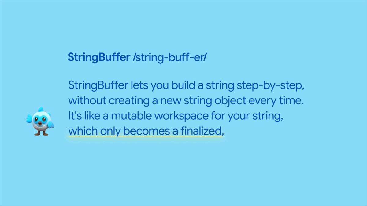 StringBuffer allows for the incremental building of a string using buffer.write() methods. 🪡 Learn more in this Dart #TechniqueOfTheWeek ↓