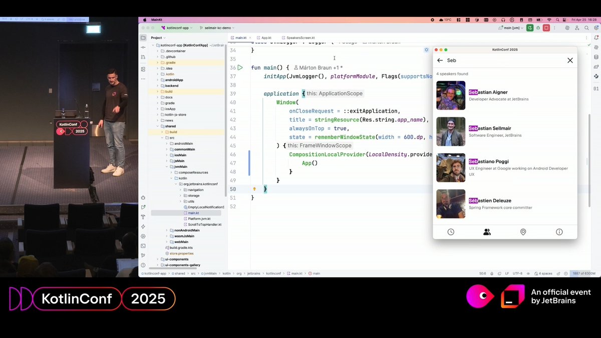 🔥 In his KotlinConf’25 talk, “Implementing Compose Hot Reload”, Sebastian Sellmair explains how to use Compose Hot Reload today – and how JetBrains tech made it all possible. ✨ Plus: challenges, lessons, and a few surprises. 📹 Watch on YouTube:
