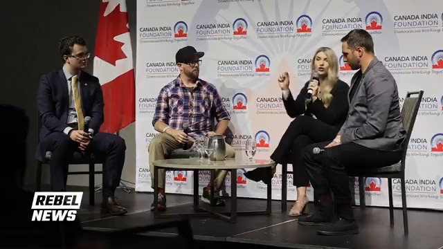 Commentator Jasmin Laine 🇨🇦 urges caution over increasing government censorship during a panel at the United Against Extremism national security conference. Laine warns that the federal government is "in control of what we see, what we hear, and subconsciously through that, what we believe, what we think, what we know."