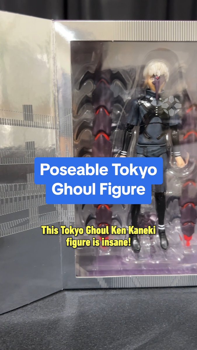 This Total Anime Ken Kaneki figure from Tokyo Ghoul is pretty wild. It’s poseable, has bendable centipede-like Kagune, and comes with a set of swappable hands and plates for the face, neck, and back. You can get it here: Presented by Jazwares Vault