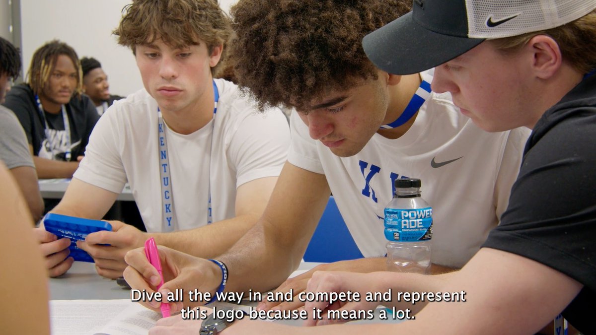 Wise words from Coach Pope during week 2️⃣ of My New Kentucky Home summer orientation! 🙌