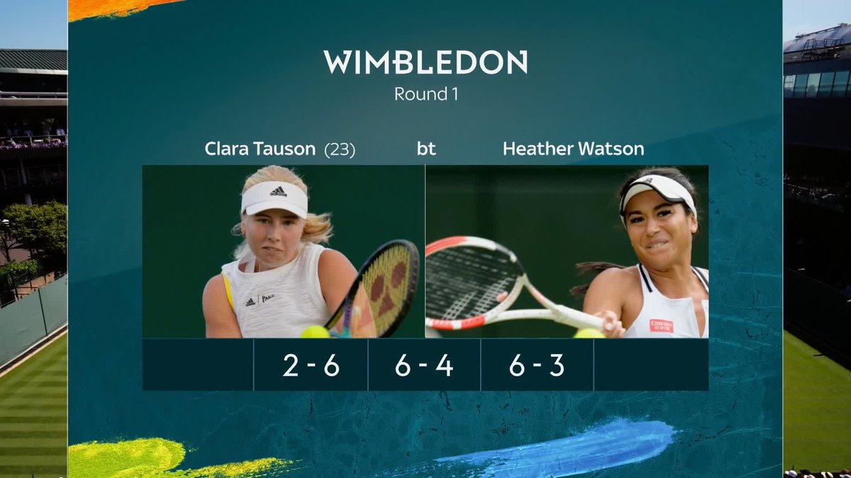 Heather Watson is out of Wimbledon in Round 1 after losing to Clara Tauson, whilst Jessica Pegula suffered a shock exit after losing to Elisabetta Cocciaretto 🎾