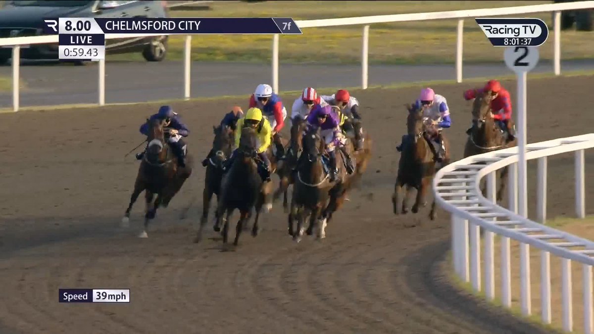 What a confident ride this is! It's fully justified too as Cloud Cover, second in this last year, travels all over her rivals under Clifford Lee in the £100,000 Queen Charlotte Fillies' Stakes for James Tate Chelmsford City Racecourse