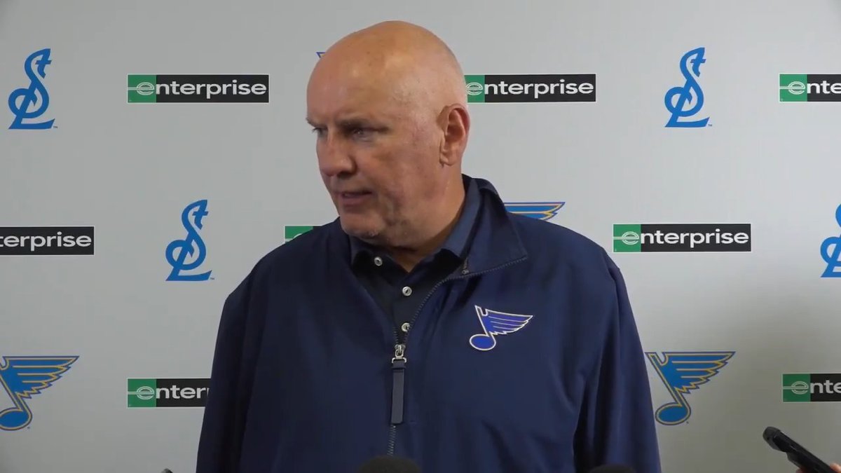 “Adding Mailloux fills a void for us in our group today and tomorrow.” Doug Armstrong comments on Tuesday's trade with Montreal to acquire Logan Mailloux. #stlblues