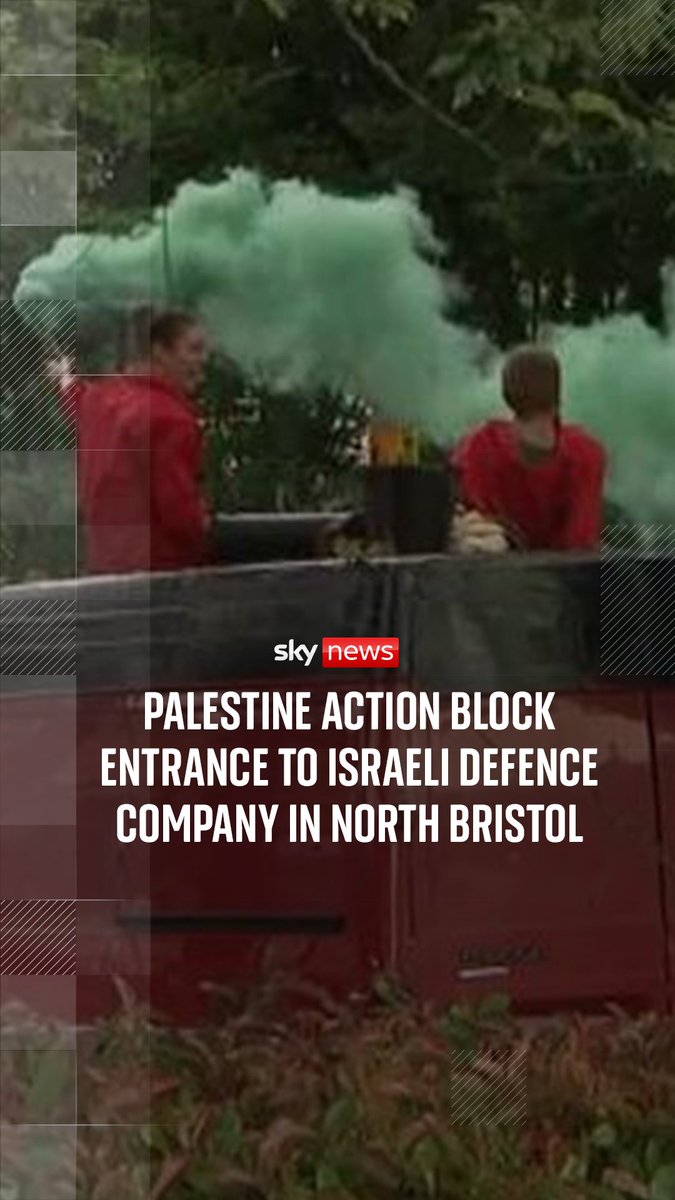 Palestine Action activists blocked the entrance to Elbit Systems, a defence company, and covered the entrance in red paint to protest the supply of weapons being given to the Israeli military. Elbit Systems strongly denies this accusation from Palestine Action.