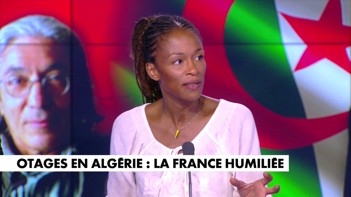 Rachel Khan revient sur l'humiliation subie par la France sur le dossier des otages en Algérie : «J'ai le cœur en mille morceaux. On est arrivé au bout du bout du bout. La France, ce pays qu'on aime, n'est pas à la hauteur», dans 100% Politique