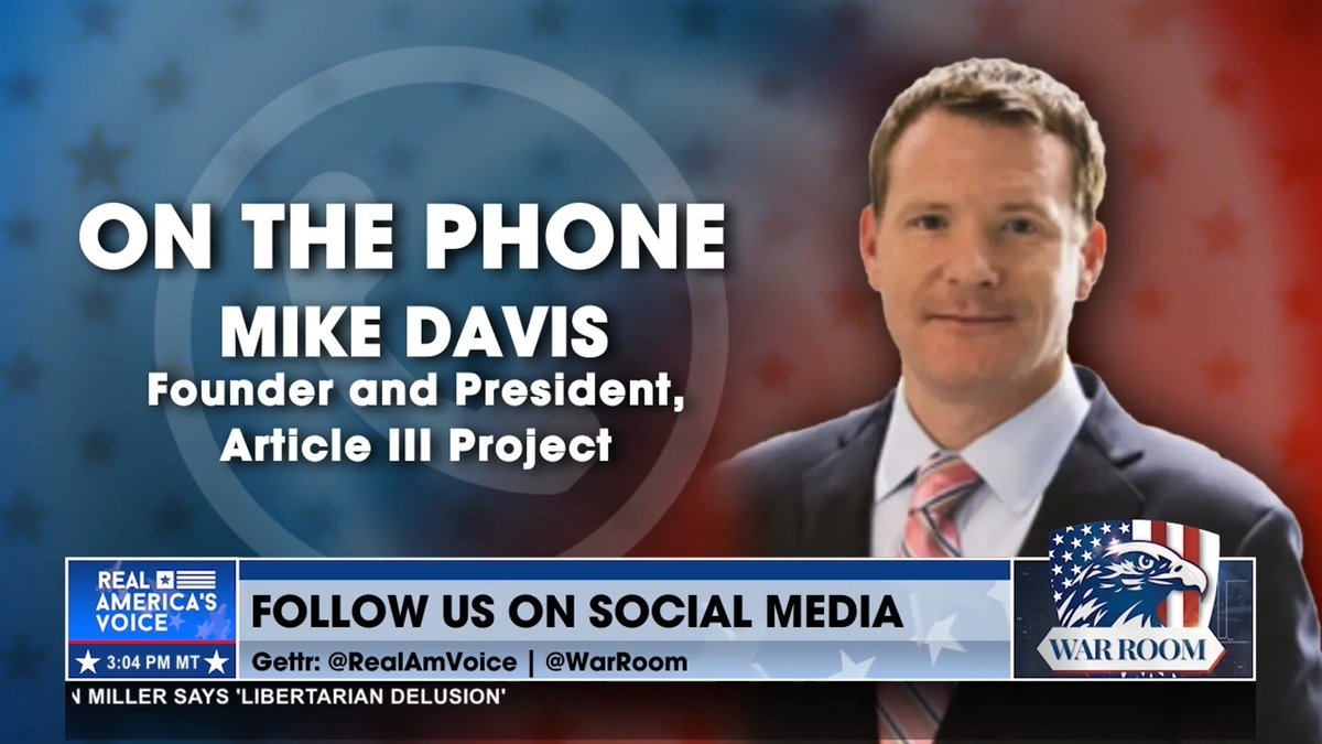 “This was a pulled the rabbit out of the hat win…I want to give the credit to President Trump, who resisted tremendous pressure to back this AI amnesty, and he didn’t do it.” - 🇺🇸 Mike Davis 🇺🇸 joins Bannon’s WarRoom to detail taking down AI from the tech bros! Bannon’s WarRoom