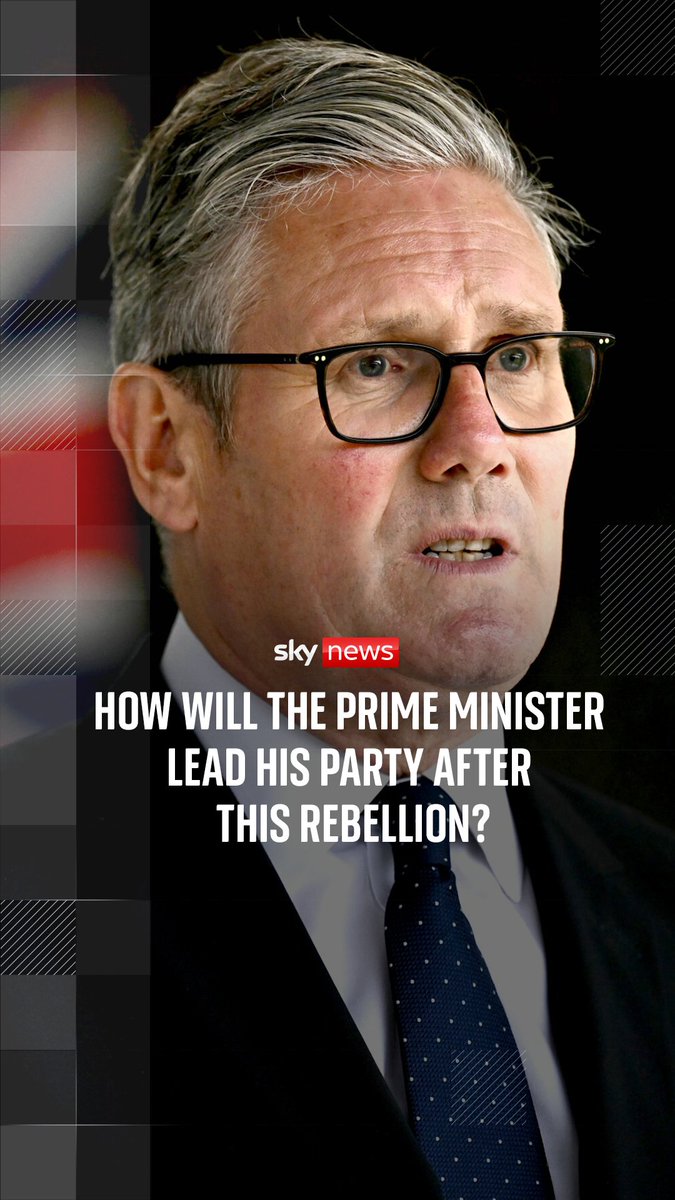 Sir Keir Starmer has won a key vote on his welfare reforms despite suffering a large rebellion, after the government offered another significant concession. How will the Prime Minister lead his parliamentary party after this rebellion? Sky's Beth Rigby explains ⬇️