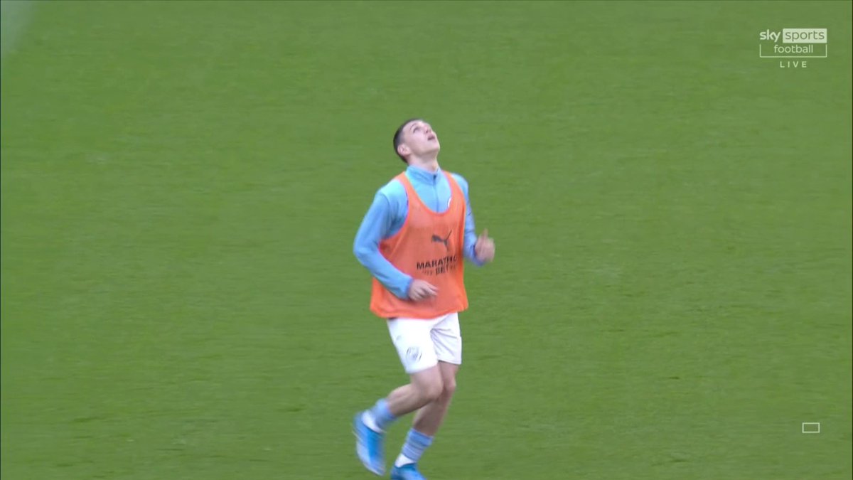 Oh look. It’s 2021, no sign of Cherki, but Phil Foden is doing his standard warm up by doing tricks and flicks. 😏