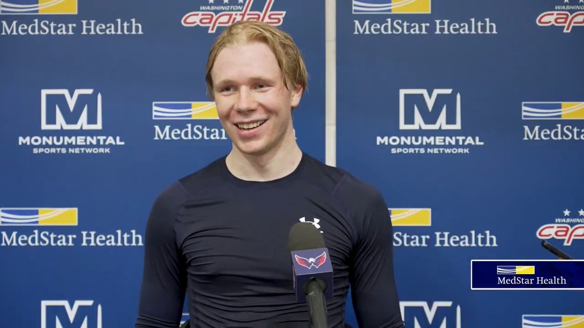 “This is a great experience, and I’m so happy to be here. I can take so much with me back home and work on stuff like we did today.” Milton Gastrin gives his initial impressions of Washington and reflects on last weekend's #NHLDraft. #CapsDevCamp