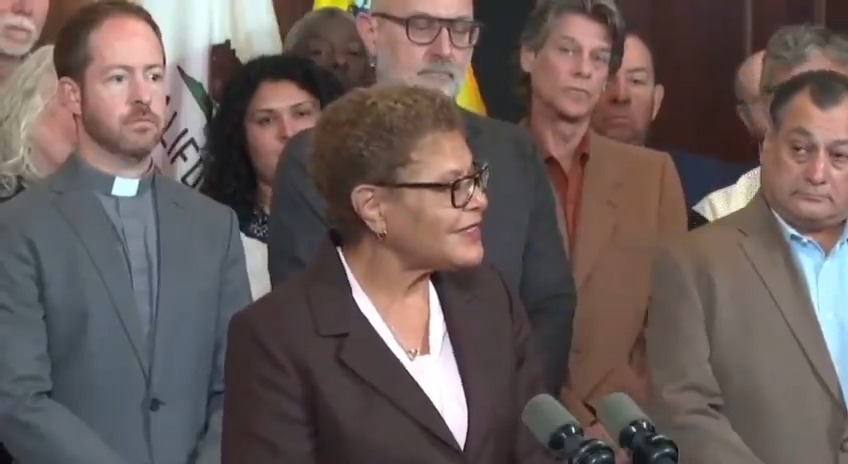 Those being snatched off city streets, chased through parking lots, and grabbed out of their cars are our neighbors, our coworkers, and our family members. We will stand strong for every Angeleno.
