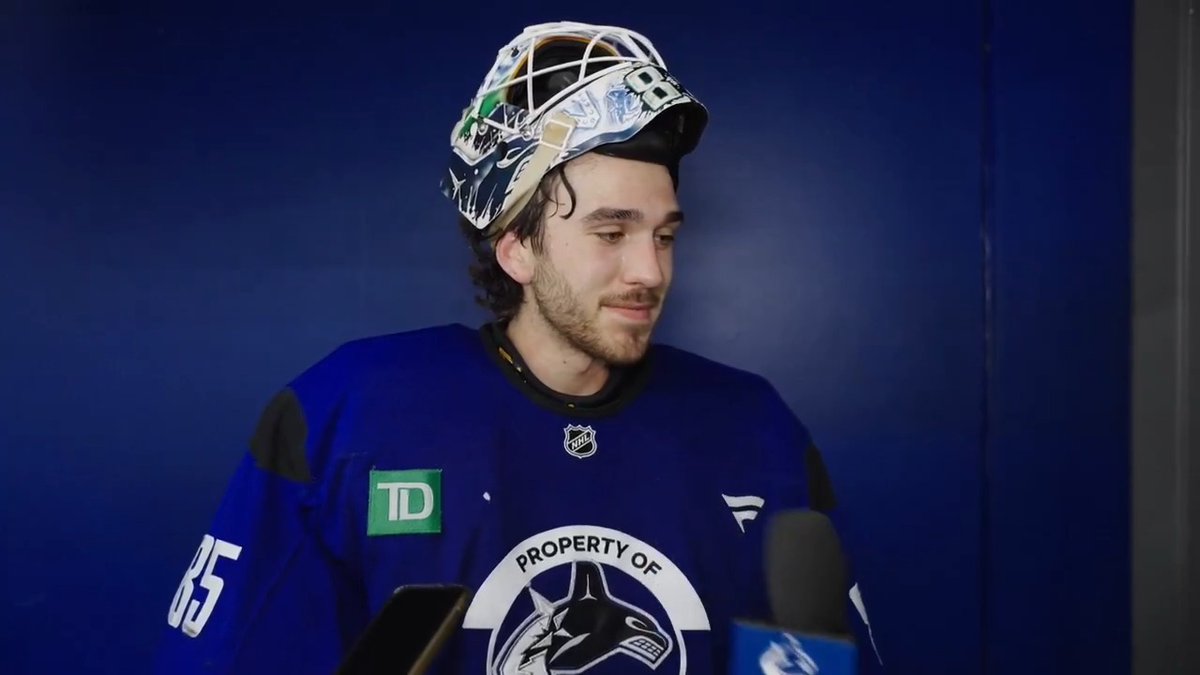 “That’s a key thing coming into camp, no matter if it’s your first or fourth, you just want to come out the best possible version of yourself.” 🗣️ Goaltender Ty Young talks about being a sponge and trying to learn as much as possible during his fourth Development Camp.