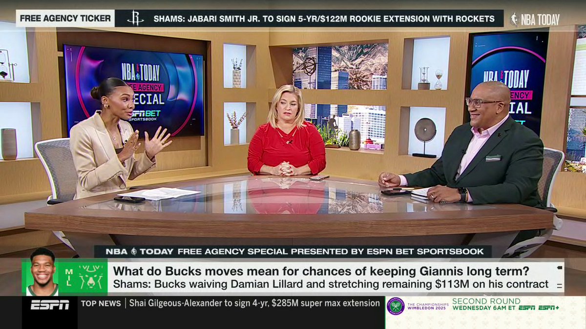 Is the Bucks roster in a better spot with the addition of Myles Turner than it was last season post-injuries? Ramona Shelburne and Marc J. Spears weigh in 🏀