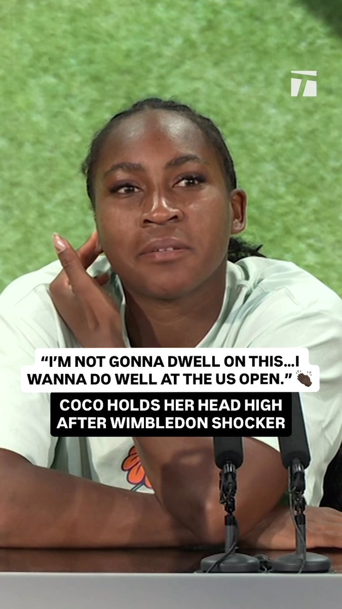 Coco Gauff finds silver lining despite opening round loss 🩶 #Wimbledon