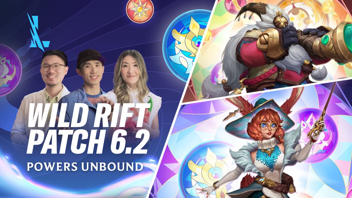Join PapaSmoothie, John, and Keboom in discovering your Powers Unbound with patch 6.2! Unleashing on July 17th UTC: 💎New AG system 👊New champions 🐽New Rift changes … and more