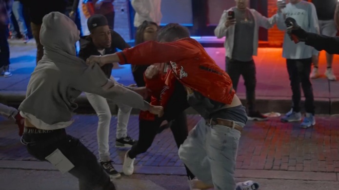 Wild: Fights break out Downtown ATX #fight #fights 2023