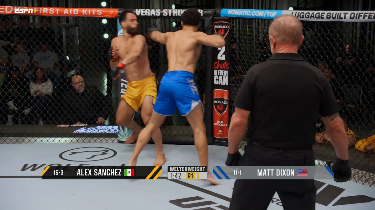 THIS LEFT HOOK FROM MATT DIXON WAS NASTY 👊 #TUF33