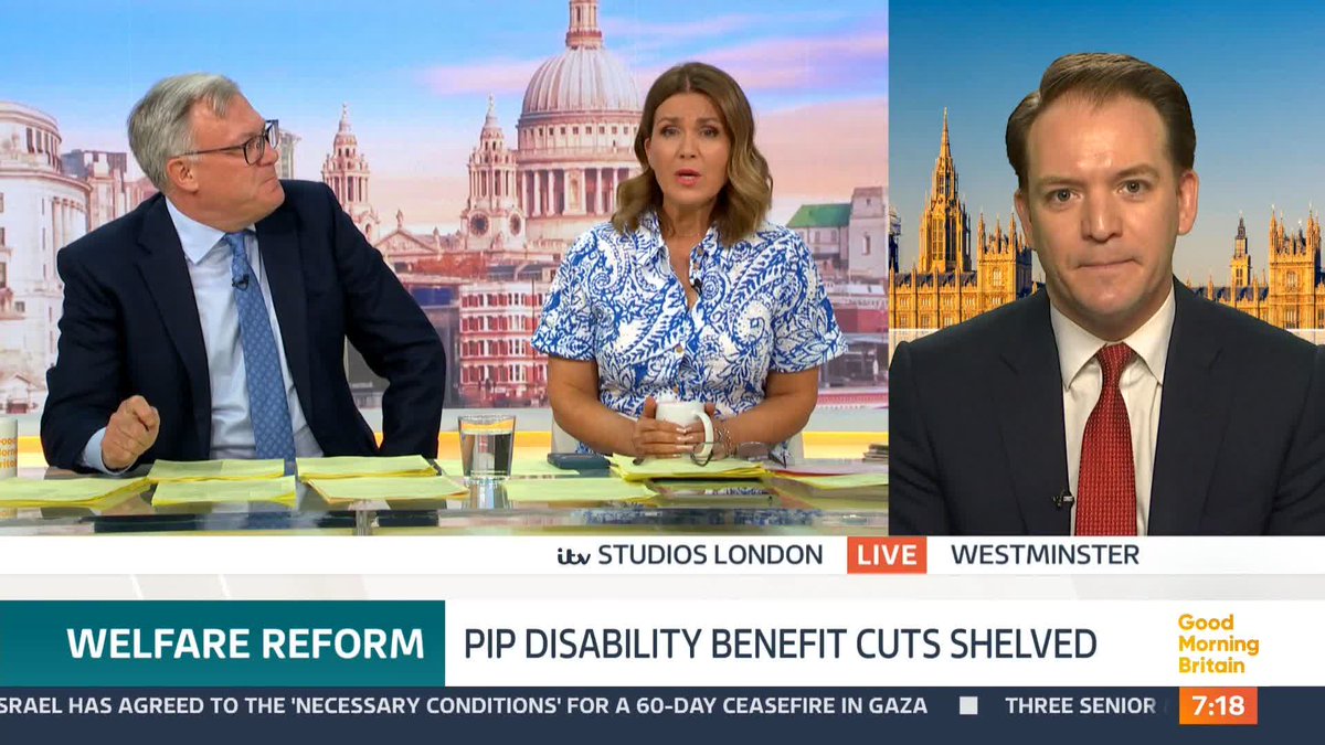 'Where would you land your Pip axe?' @Susannareid100 asks Gareth Davies where the Conservative Party would make the cuts. She challenges the MP on which group of people would be impacted.