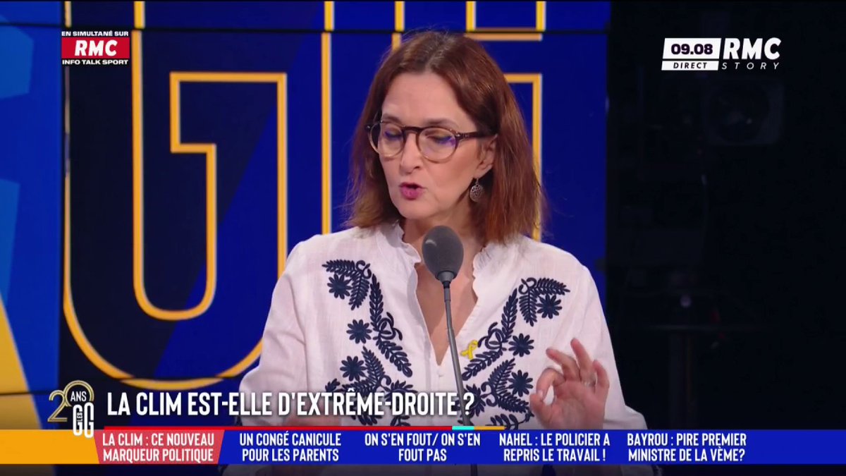 🌬️ La clim est-elle d’extrême droite ? 🗣️ Barbara Lefebvre : "Les journalistes de Libération j'imagine qu'ils travaillent à l'éventail du coup ? J'espère que le directeur a fait arrêter la clim, ce crime majeur. Désolée, dans un hôpital, c'est prioritaire la clim." #GGRMC