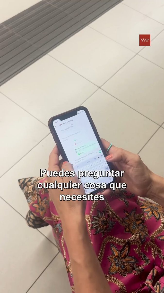 👍 ¿Has probado ya el nuevo asistente virtual de Metro? 📲 Puedes preguntar cualquier cosa que necesites a través de WhatsApp en el 900 444 404. 👉 También está disponible en inglés y adaptado para recibir mensajes de audio. 🚇 Todo para facilitar tu viaje en Metro. #IA #Innovación