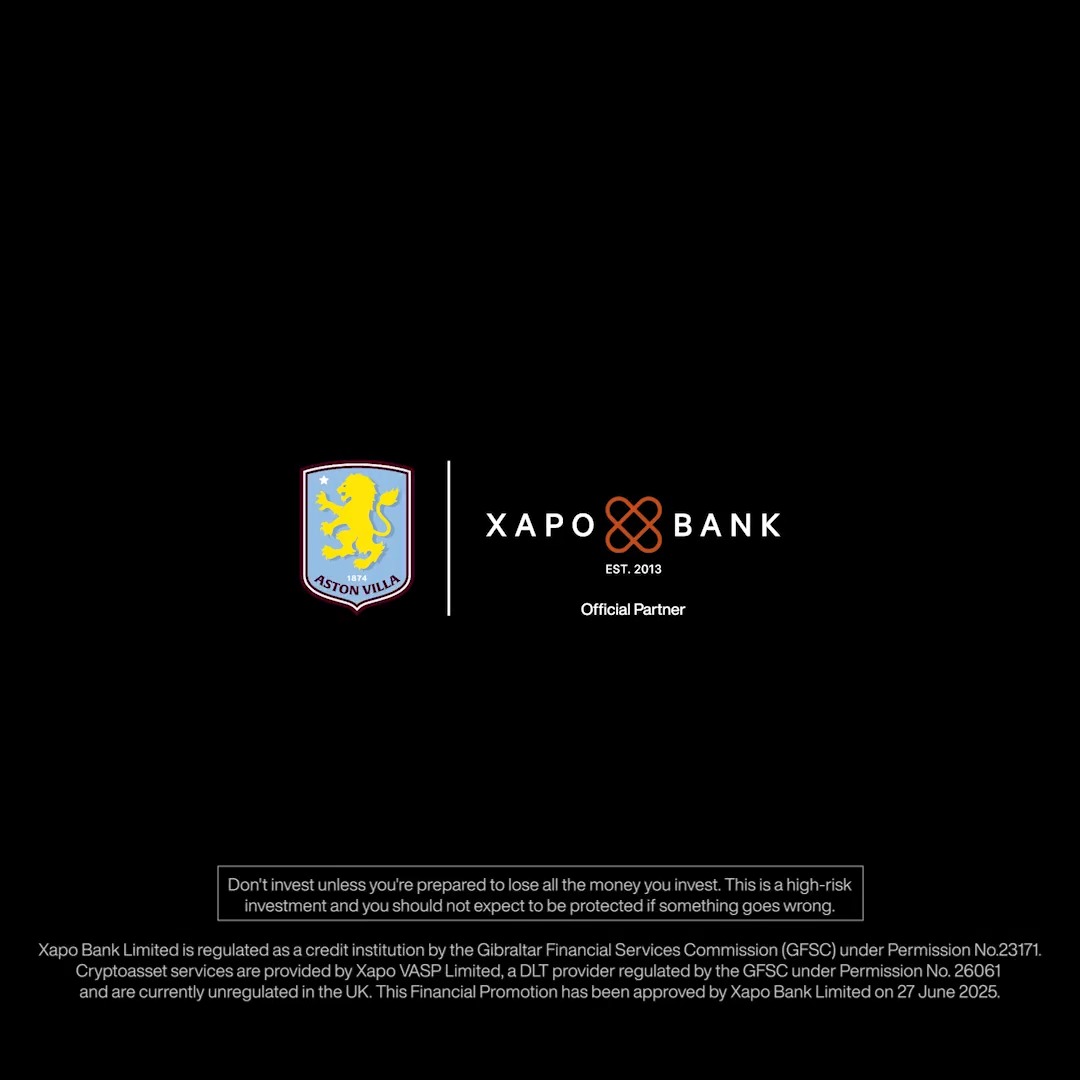 Aston Villa is pleased to announce Xapo Bank as an Official Partner of the club.