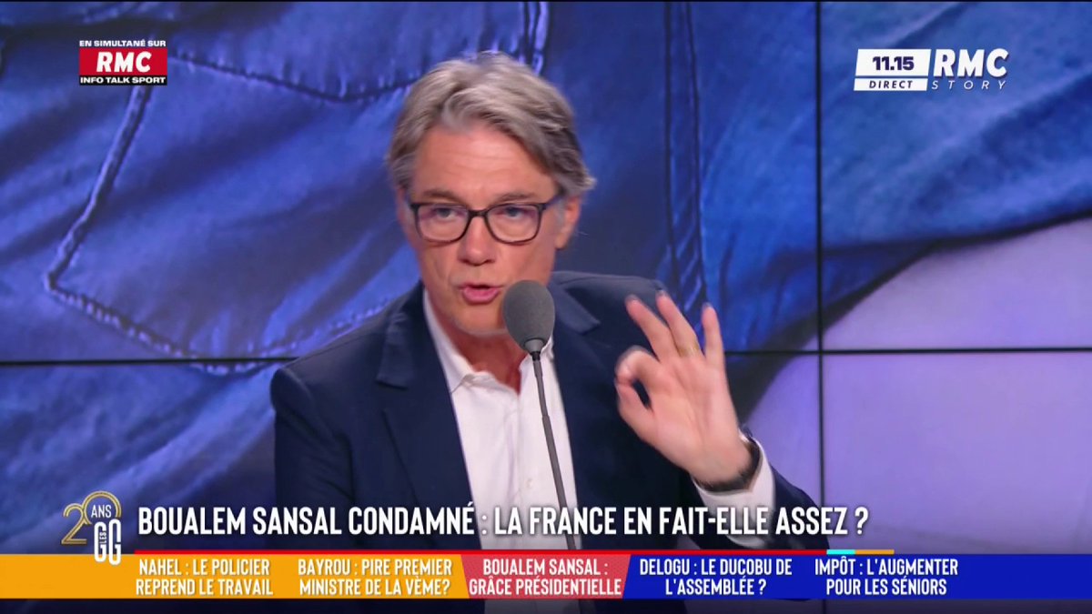 🇩🇿 Boualem Sansal condamné à 5 ans de prison en appel : la France en fait-elle assez ? 🗣️ Alain Marschall : "Il n'y aura pas de grâce présidentielle. Tebboune avec l'histoire du Sahara Occidental, il en veut à mort à la France. Dans tous les cas, le dossier est clos." #GGRMC