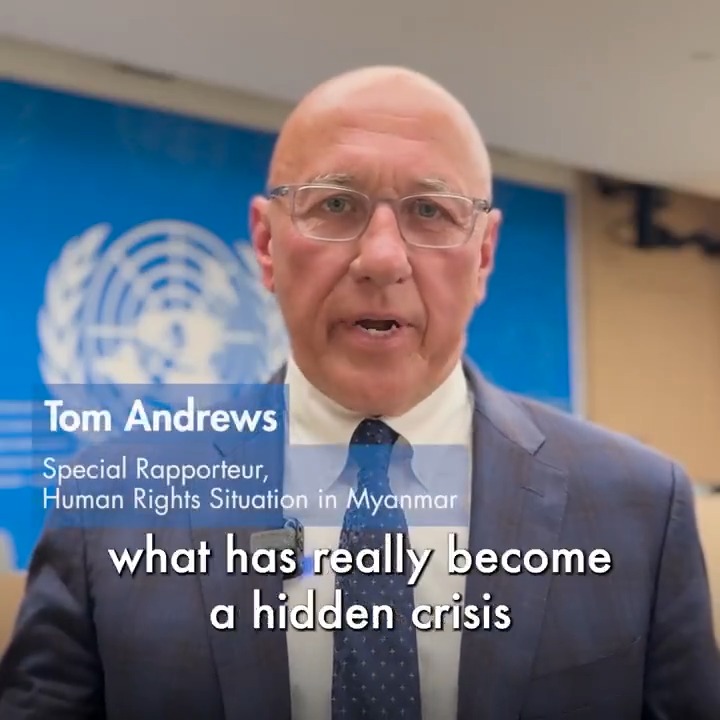 As the crisis in #Myanmar deepens, the international community appears to be turning its back. UN expert UN Special Rapporteur Tom Andrews calls for urgent action to stand with the people of Myanmar, support those under siege & uphold fundamental human rights.