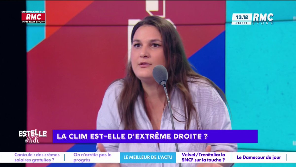 ❄️ La clim est-elle d'extrême droite ? 🎙️ Juliette Briens : "C'est extraordinaire, à force de dire que les choses bien sont d'extrême droite, les sondages vont voter extrême droite ! Il y a des gens qui font preuve de bon sens et on les appelle extrême droite..." #EstelleMidi