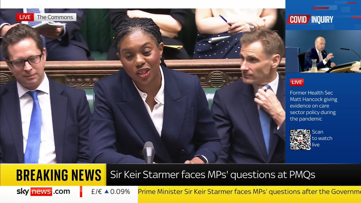 Leader of the Conservatives Kemi Badenoch says the chancellor 'looks absolutely miserable' and questions the PM as to whether Rachel Reeves will stay in her role as chancellor till the next election. 📺 Sky 501, Virgin 602, Freeview 233 and YouTube