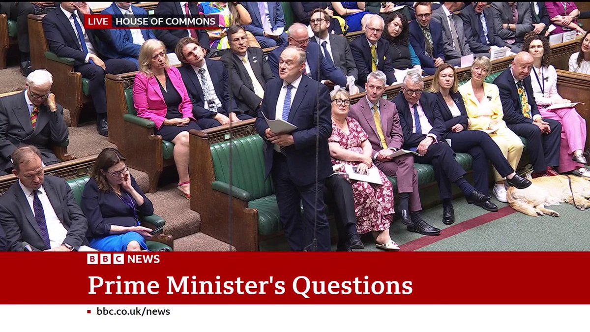 Lib Dem leader Ed Davey asks if the PM has changed his mind on the welfare bill after “he lost control yesterday” Keir Starmer criticises Davey for voting against the bill that's rebalanced universal credit and set a pathway to reform Pip #PMQs