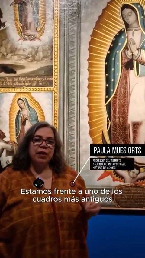 "Imagen y apariciones de Nuestra Señora de Guadalupe", de José Juárez (1656), con Paula Mues Orts, co-comisaria de la exposición "Tan lejos, tan cerca. Guadalupe de México en España"
