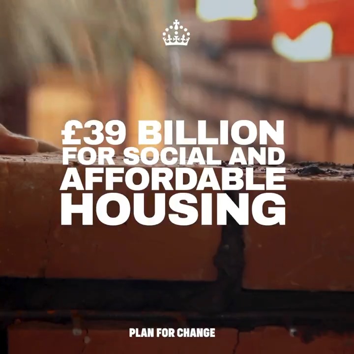 We will deliver hundreds of thousands of social and affordable homes over the next decade - with 60% for social rent. This historic investment will help end the housing crisis and help us achieve our mission of building 1.5 million homes. #GetBritainBuilding