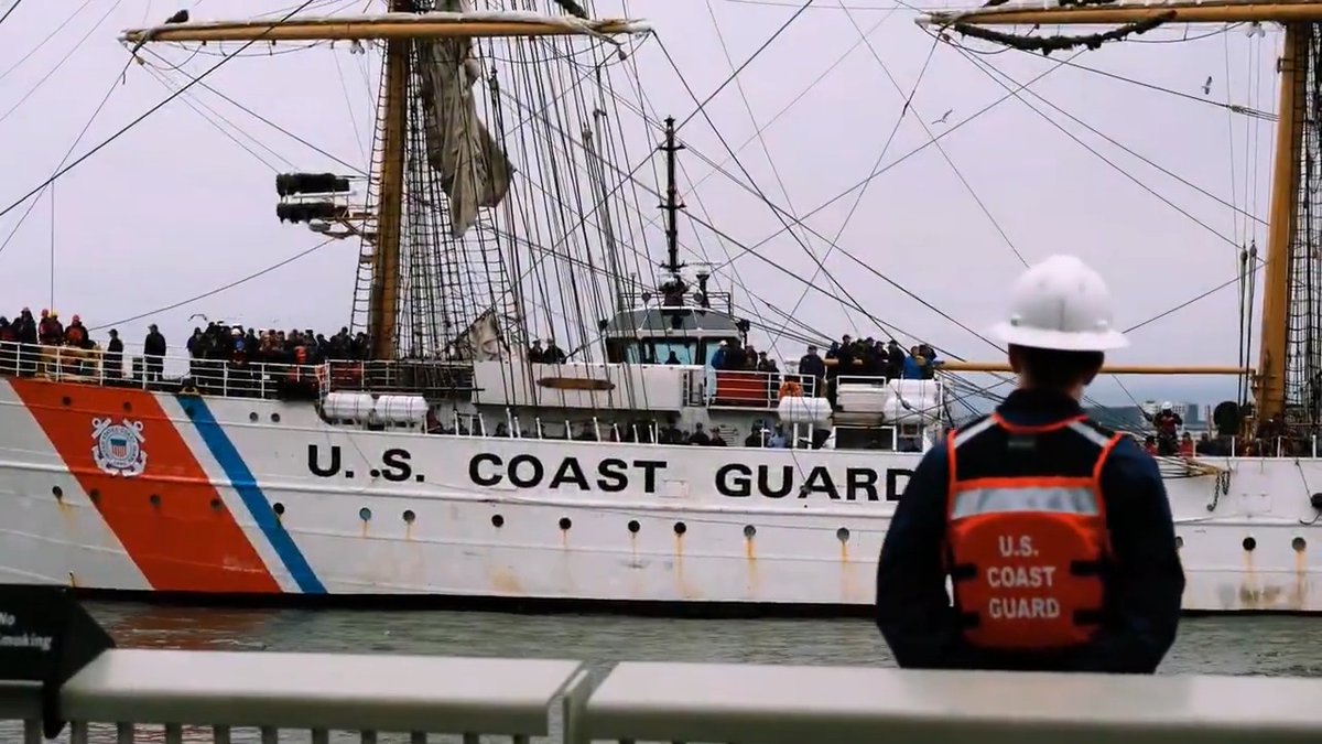 Last week, the U.S. Coast Guard Cutter Barque Eagle made a trip to San Francisco. Since 1946, the Eagle has trained future Coast Guard officers at sea, providing essential seamanship skills and hands-on leadership development as part of their Academy experience.
