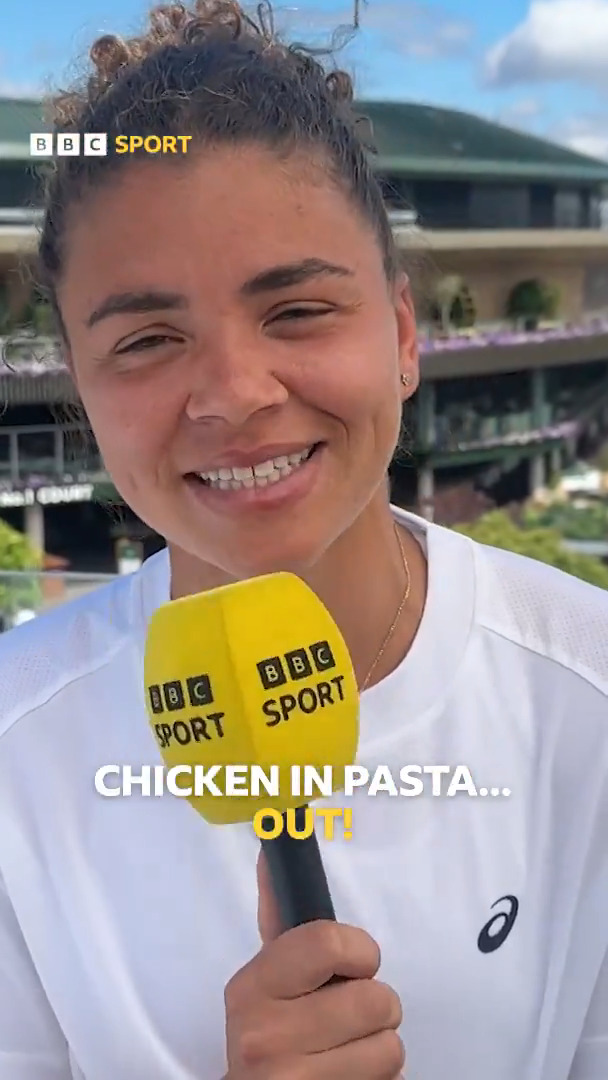 Chicken in pasta is a big NO from Jasmine Paolini ⛔️😂 #Wimbledon