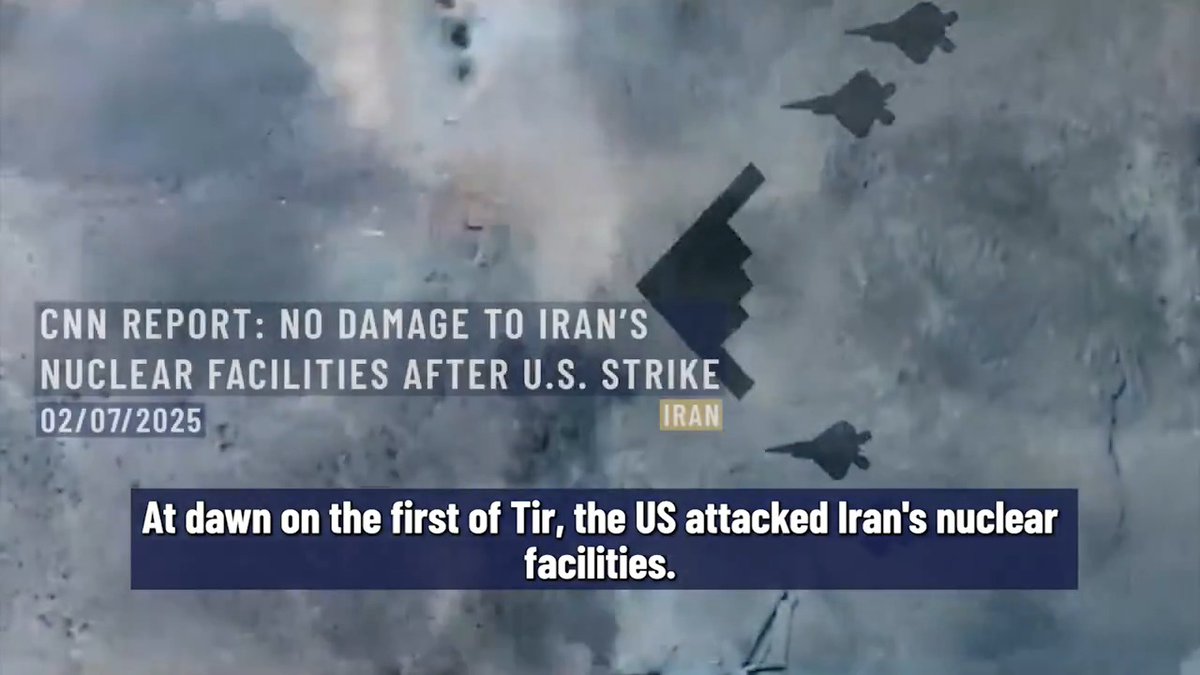 ⚡️⭕️ CNN confirms that Iran’s nuclear infrastructure remained intact following the recent U.S. attack. Despite tensions and aggressive military gestures, the report indicates no critical impact on Iran’s core nuclear sites. Iran. 2nd of July, 2025.