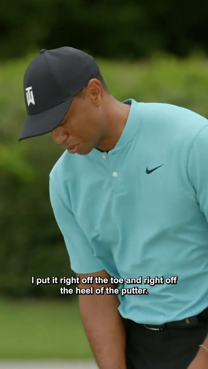 🚨⛳️🐅 #GOLF TIP: Tiger Woods gives great advice on how to make consistent contact with the putter to help you make more putts 🔥